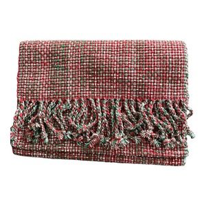 Christmas Table Runner Urban Villa Plaid Cotton 14x72 Red Green White